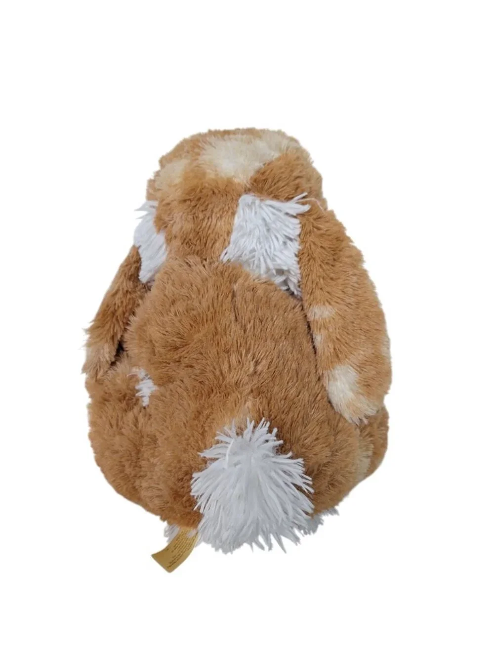 Dan Dee 2022 Easter Bunny Rabbit Brown White Lop Ear Blue Bow Spring Plush 13.5